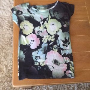 Express flower dress shirt XS